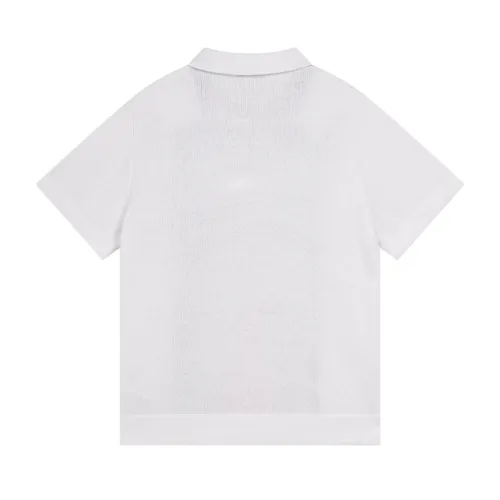 Gucci Luxury Brand Women Mens Short Sleeve T-Shirt Knitwear Polo Shirt COTTON BLEND TERRY KNIT POLO SHIRT ‎784652 XKD10 9098   