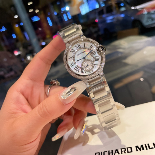 Cartier Womens Watch Luxury Brand Design Fashion Type with Original Box