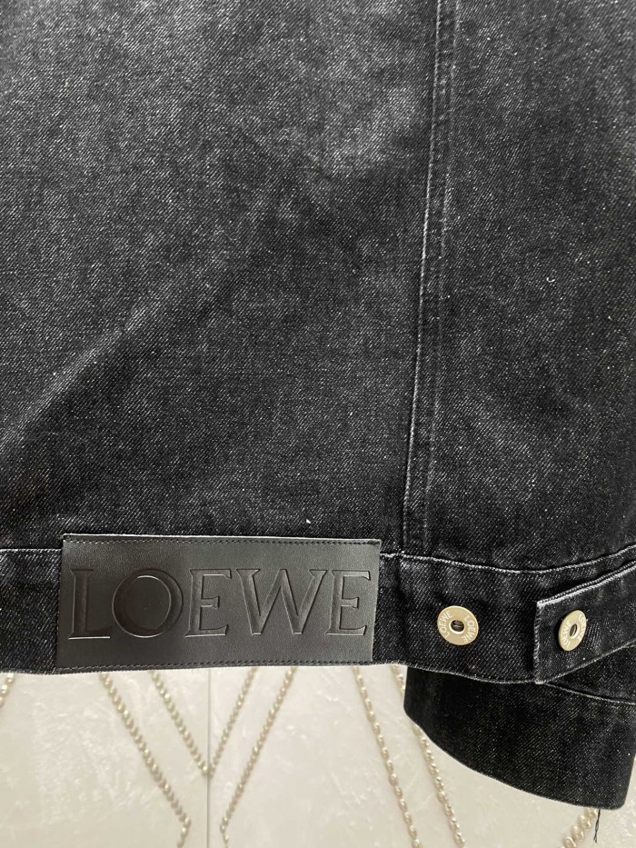 Loewe Men Womens Jackets Denim Luxury Brand Mens Jackets Top Quality   