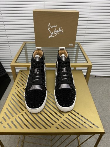 Christian Louboutin Mens Shoes Sneakers Luxury Brand Red Bottom Design Sports Footwears with Original Box