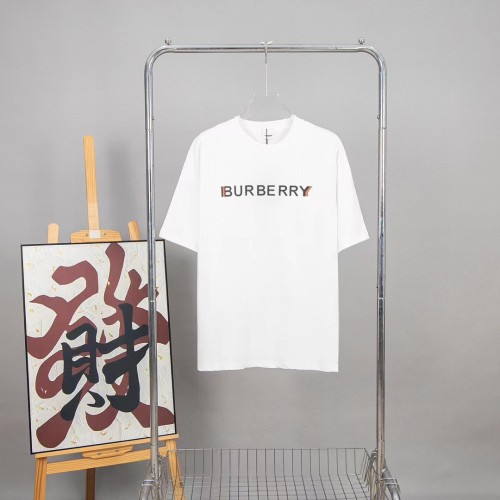 Burberry Luxury Brand Women Mens Short Sleeve T-Shirt Logo Cotton T-shirt   