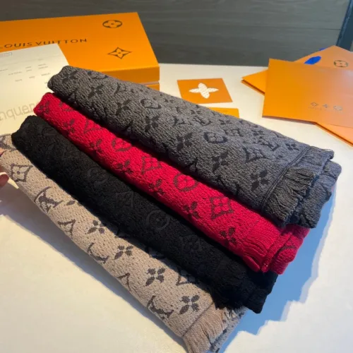 Louis Vuitton Scarves Men Womens Fashion Scarf with Original Box   