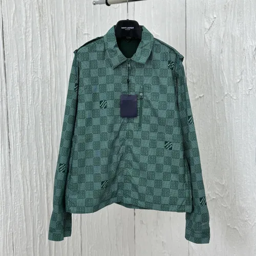 Louis Vuitton Men Womens Coat Jacket Luxury Brand Mens Jackets Printed Nylon Hooded Windbreaker 1AFQD7 Top Quality   