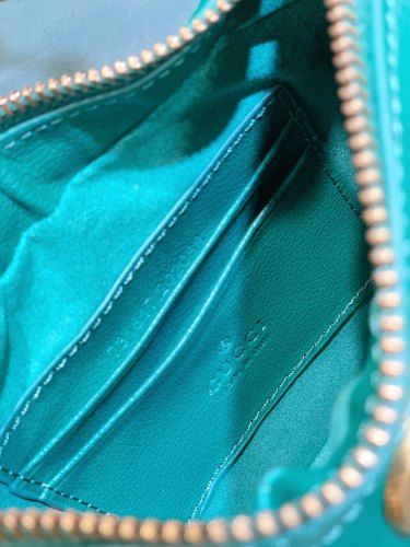 Gucci Womens Bags Shoulder Messenger Bag Luxury Brand Gucci Aphrodite small shoulder bag in green leather with Original Box 731817 AAA9F 3727