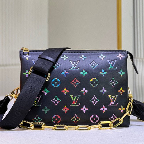 Louis Vuitton Womens Bags Messenger Shoulder Bags Luxury Brand COUSSIN PM M20379 with Original Box Monogram embossed puffy lambskin