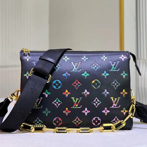 Louis Vuitton Womens Bags Messenger Shoulder Bags Luxury Brand COUSSIN PM M20379 with Original Box Monogram embossed puffy lambskin
