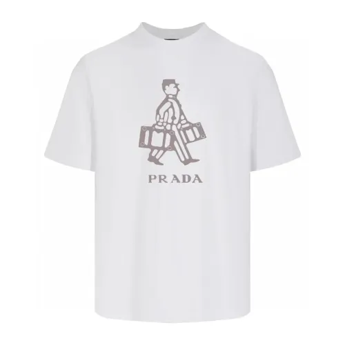 Prada Luxury Brand Men Womens Short Sleeve T-Shirt T shirts   