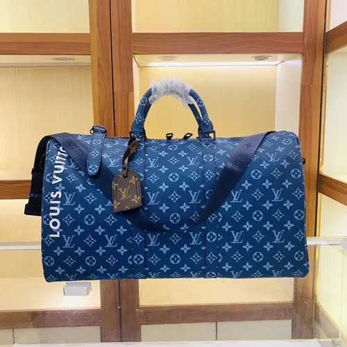 Louis Vuitton Womens and Mens Unisex Bags Luxury Brand LV Keepall Bandoulière 45 Fashion Design Travel Bag