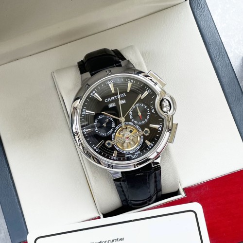 Cartier Mens Watch Luxury Brand Design Fashion Type with Original Box