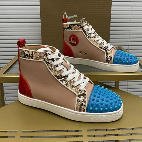 Christian Louboutin Mens Shoes Sneakers Luxury Brand Red Bottom Design Sports Footwears with Original Box