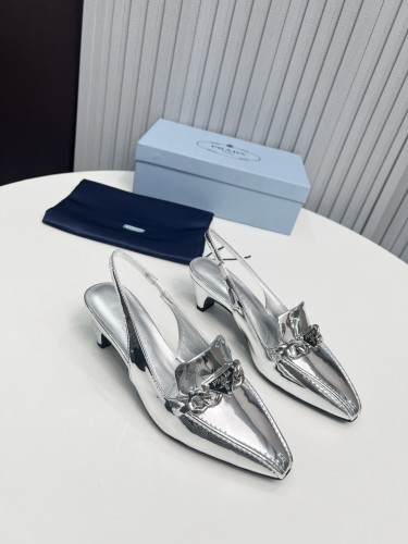 Prada Womens Shoes Sandals Casual Luxury Brand Pumps 4.5cm Heel with Original Box Whatsapp 