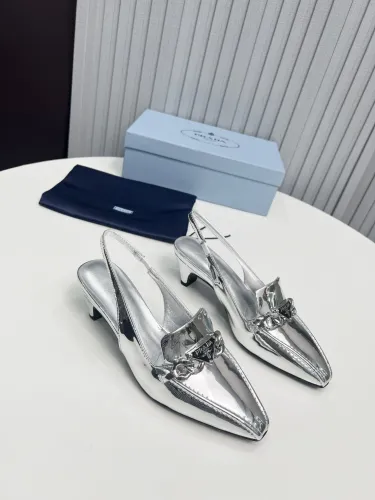 Prada Womens Shoes Sandals Casual Luxury Brand Pumps 4.5cm Heel with Original Box Whatsapp 