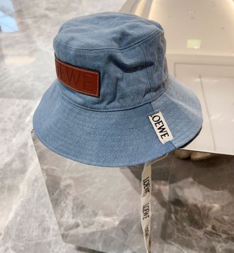 Loewe Men Womens Bucket Hat Luxury Brand Design Loewe Hats Fisherman hat in canvas with Original Box  