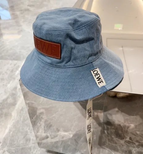 Loewe Men Womens Bucket Hat Luxury Brand Design Loewe Hats Fisherman hat in canvas with Original Box  