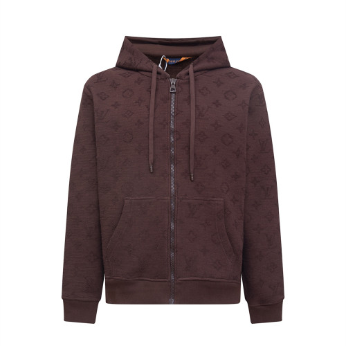 Louis Vuitton Men Womens Coat Jacket Luxury Brand Mens Zip HoodieTop Quality   
