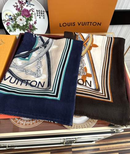 Louis Vuitton Scarves Womens Fashion Scarf with Original Box   