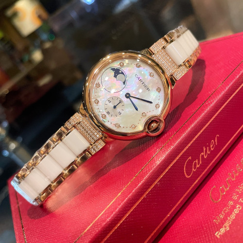 Cartier Womens Watch Luxury Brand Design Fashion Type with Original Box