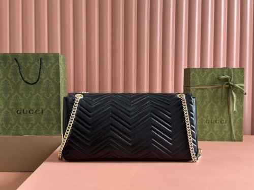 Gucci Womens Bags Shoulder Messenger Bag Luxury Brand GG MARMONT LARGE SHOULDER BAG with Original Box 788371 AADPJ 1000