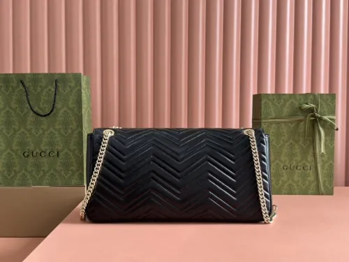 Gucci Womens Bags Shoulder Messenger Bag Luxury Brand GG MARMONT LARGE SHOULDER BAG with Original Box 788371 AADPJ 1000