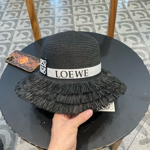 Loewe Womens Bucket Hat Straw Hat Luxury Brand Design Loewe Hats with Original Box  