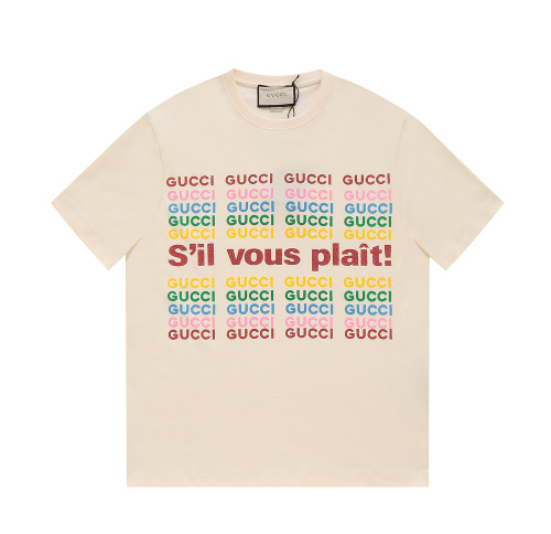 Gucci Luxury Brand Women Mens Short Sleeve T-Shirt   