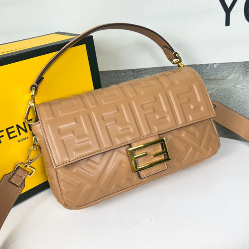Fendi Womens Bag Shoulder Bags Luxury Brand Baguette leather bag Fashion Bags for Women with Original Box 8BR600A72VF1AQA