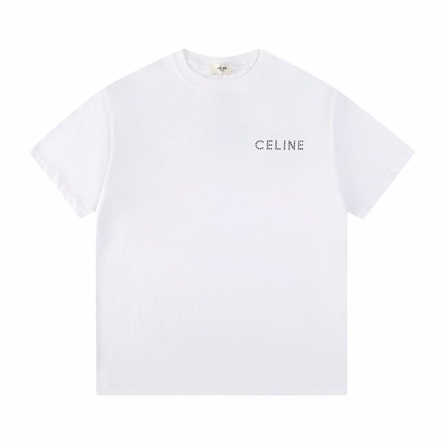 Celine Luxury Brand Women Mens Short Sleeve T-Shirt   