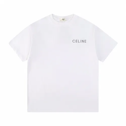 Celine Luxury Brand Women Mens Short Sleeve T-Shirt   