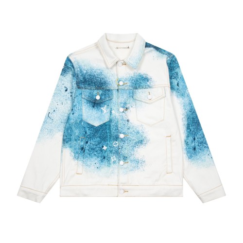 Louis Vuitton Men Womens Jackets Denim Coat Luxury Brand Mens Jackets Top Quality   