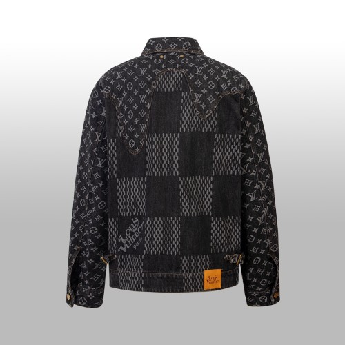 Louis Vuitton X Nigo Men Womens Jackets Denim Luxury Brand Mens Jackets Top Quality   