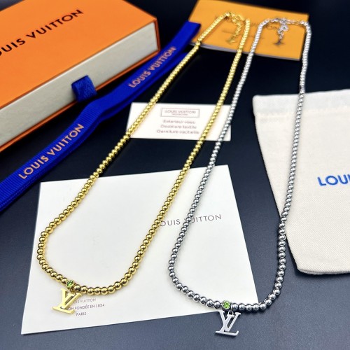 Louis Vuitton Luxury Men Womens Necklace Nano Beads Necklace M00730