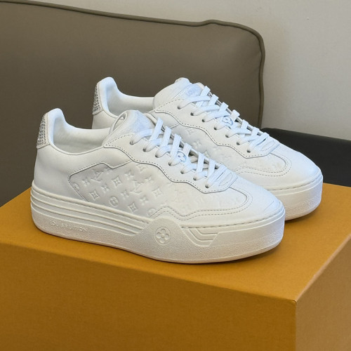 Louis Vuitton Womens Shoes Sneakers Lace-Up Luxury Brand Fashion LV Groovy Platform Sneaker with Original Box 1ACHH0  