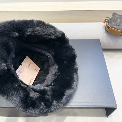 Miumiu Womens Cap Bucket Hat Luxury Brand with Original Box  