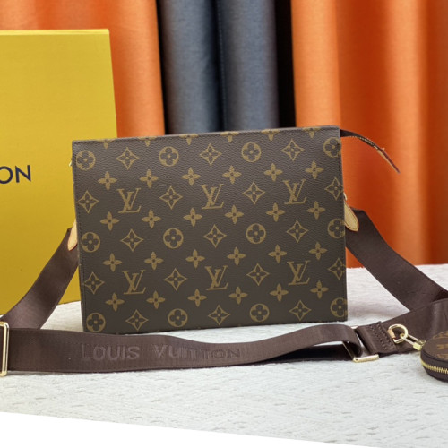 Louis Vuitton Mens Womens Unisex Bags Clutch Luxury Brand Fashion Type Pochette Voyage M47545 with Original Box