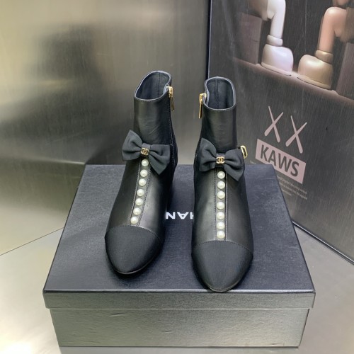 Chanel Womens Shoes Boots Luxury Brand Design with Original Box Women Fashion Ankle Boots Booties 5cm Heel