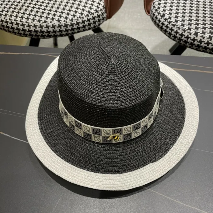 Loewe Womens Bucket Hat Luxury Brand Design Loewe Hats Straw Hat with Original Box  