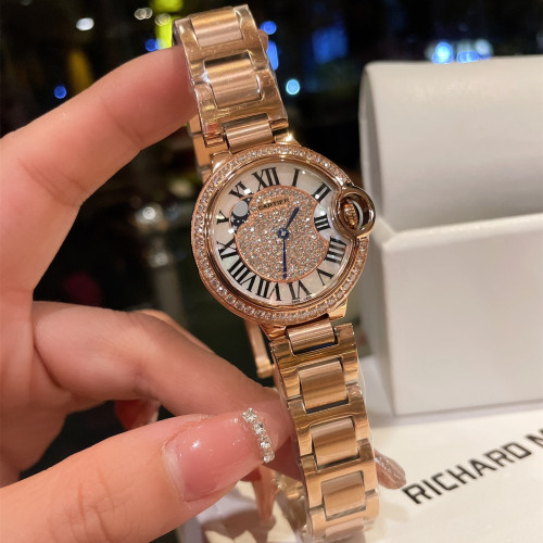 Cartier Womens Watch Luxury Brand Design Fashion Type with Original Box