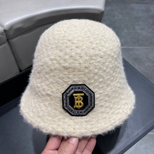 Burberry Womens Cap Bucket Hat Luxury Brand with Original Box  