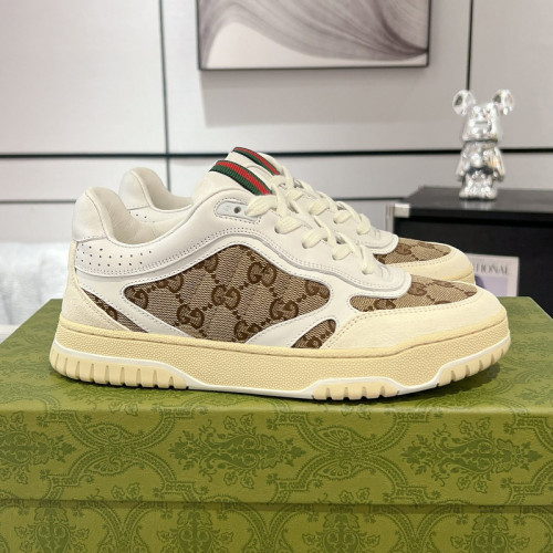 Gucci Mens Shoes Sneakers Luxury Brand Fashion Men's Gucci Re-Web trainer in leather with Original Box Whatsapp 
