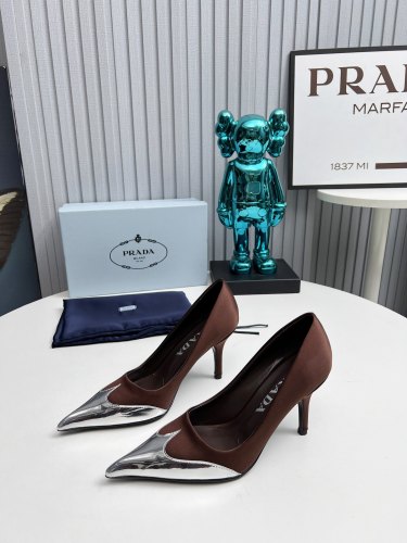 Prada Womens Shoes Sandals Casual Luxury Brand Pumps 8cm Heel with Original Box Whatsapp 