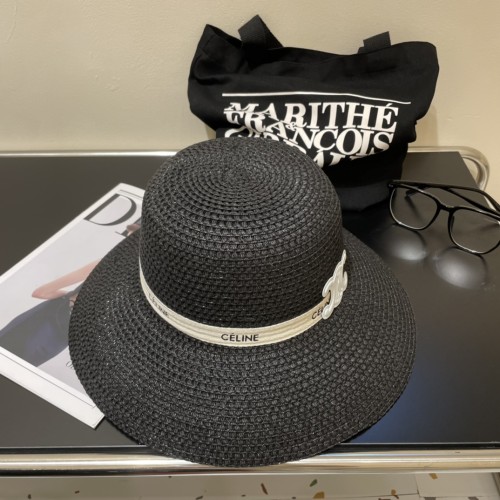 Celine Womens Hats Luxury Brand Design Celine Straw Hat with Original Box  