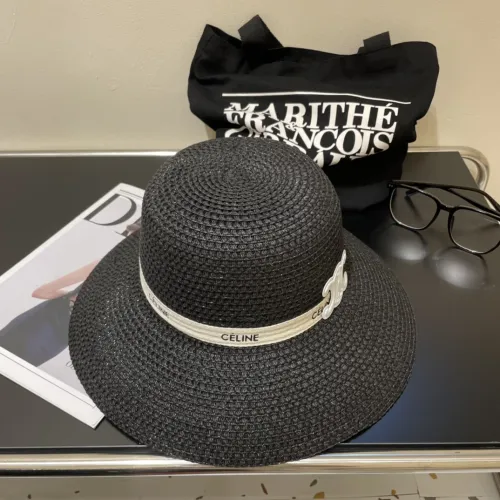 Celine Womens Hats Luxury Brand Design Celine Straw Hat with Original Box  