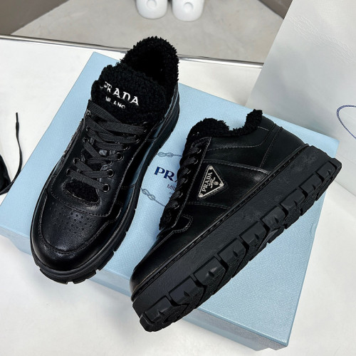 Prada Womens Shoes Sneakers Velvet Design Casual Luxury Brand Breathable Prada sneakers with Original Box Whatsapp 