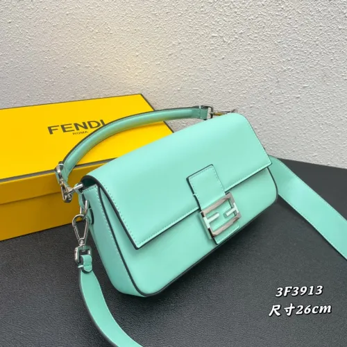 Fendi Womens Bag Shoulder Bags Luxury Brand Baguette bag Return To Tiffany Fashion Bags for Women with Original Box