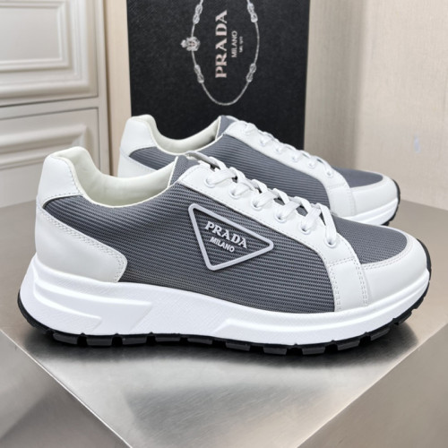 Prada Mens Shoes Casual Luxury Brand Breathable Sneakers with Original Box