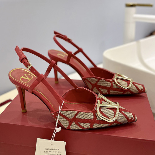 Valentino Garavani Women Fashion Shoes Pumps Luxury Brand Vlogo Signature Calfskin with Original Box 8cm Heel Whatsapp 