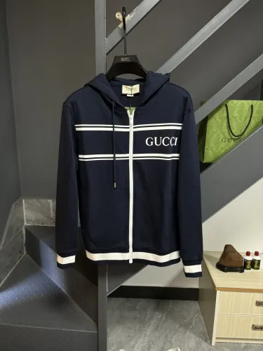 Gucci Womens Mens Zip Hoodie Luxury Brand Mens Sweatshirt Winter Fashion   