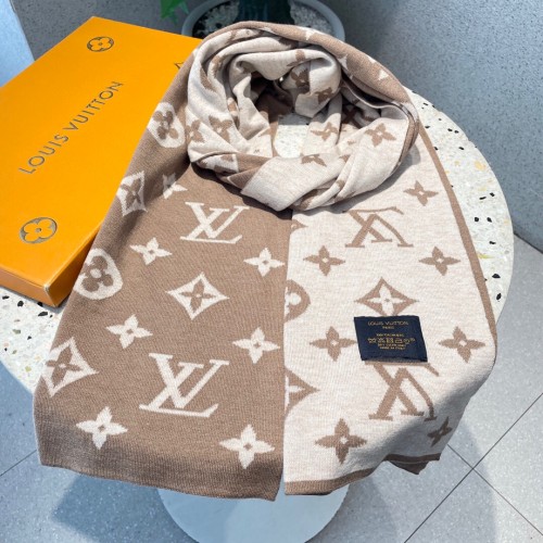 Louis Vuitton Scarves Men Womens Fashion Scarf with Original Box   