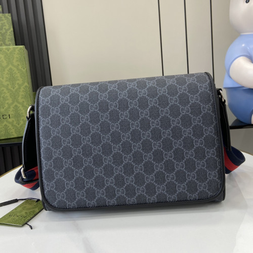 Gucci Mens Bags Crossbody Shoulder Messenger Bags Luxury Brand GG cross-body bag in black GG Supreme 792124 FADJA 1042 with Original Box  