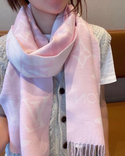 Louis Vuitton Scarves Men Womens Fashion Scarf with Original Box   